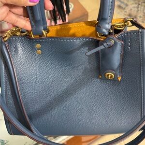 NWT Navy Denim Leather Blue Rogue, 1941